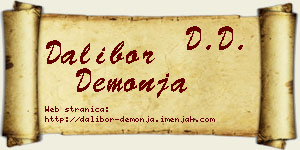 Dalibor Demonja vizit kartica